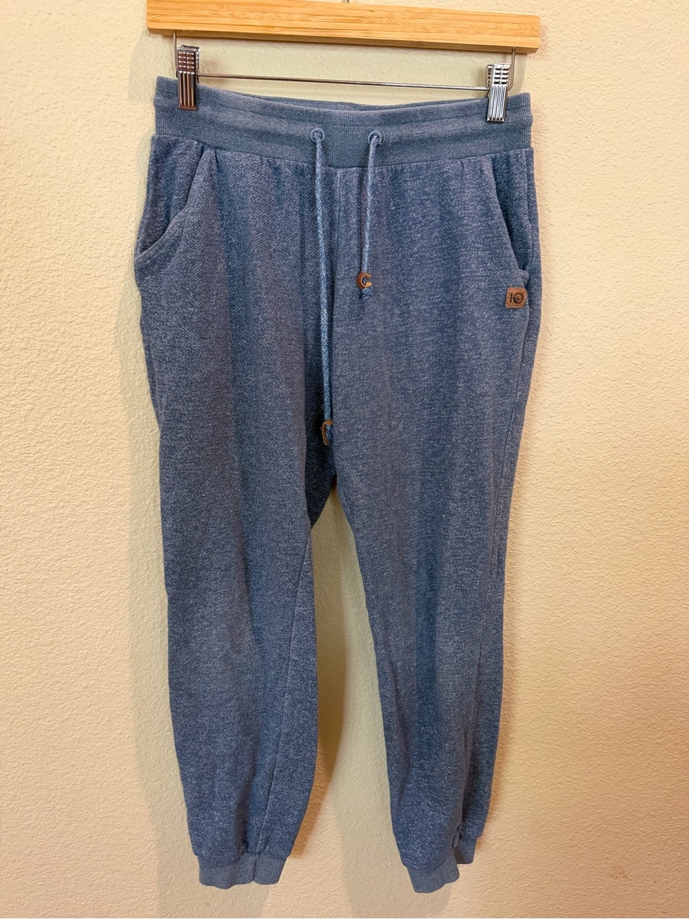 tentree Blue Heathered Jogger Sweatpants